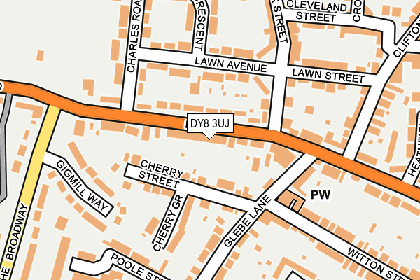 DY8 3UJ map - OS OpenMap – Local (Ordnance Survey)