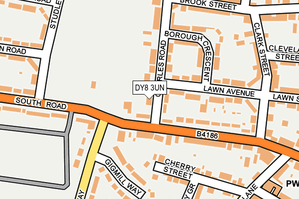 DY8 3UN map - OS OpenMap – Local (Ordnance Survey)