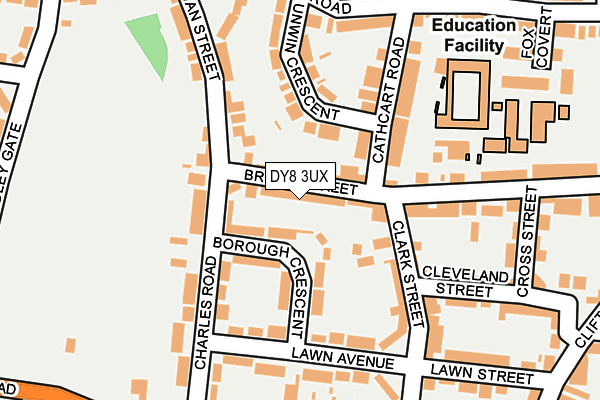 DY8 3UX map - OS OpenMap – Local (Ordnance Survey)