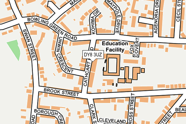 DY8 3UZ map - OS OpenMap – Local (Ordnance Survey)