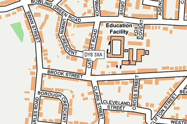 DY8 3XA map - OS OpenMap – Local (Ordnance Survey)