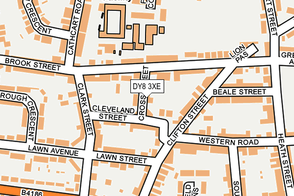 DY8 3XE map - OS OpenMap – Local (Ordnance Survey)
