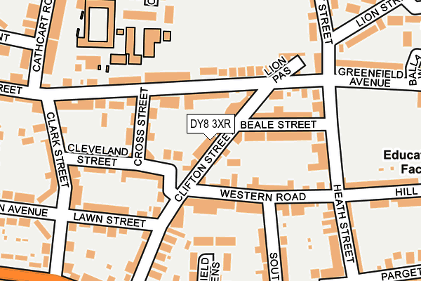 DY8 3XR map - OS OpenMap – Local (Ordnance Survey)