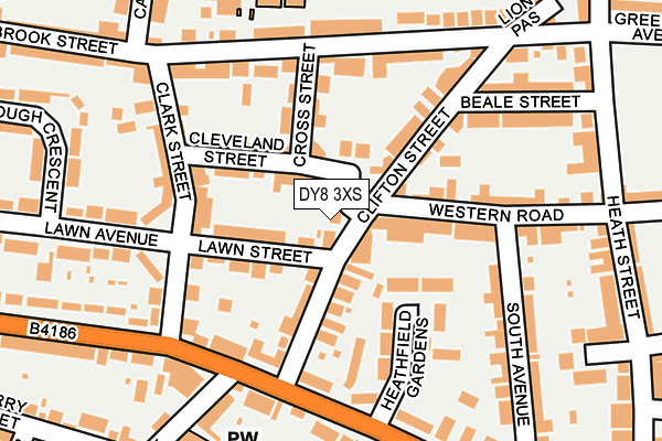 DY8 3XS map - OS OpenMap – Local (Ordnance Survey)