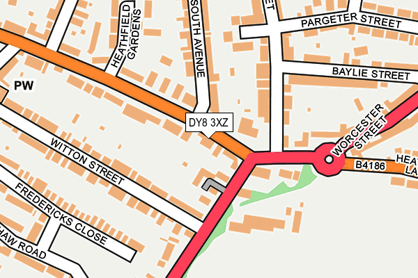 DY8 3XZ map - OS OpenMap – Local (Ordnance Survey)
