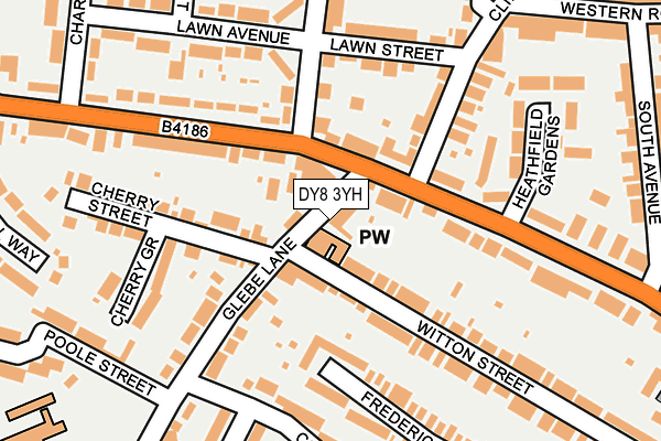 DY8 3YH map - OS OpenMap – Local (Ordnance Survey)