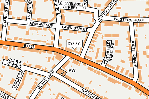 DY8 3YJ map - OS OpenMap – Local (Ordnance Survey)