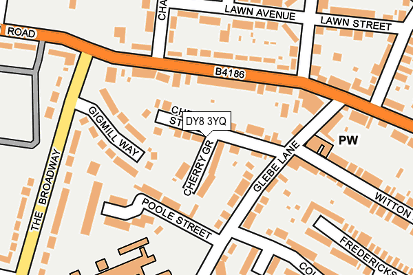 DY8 3YQ map - OS OpenMap – Local (Ordnance Survey)