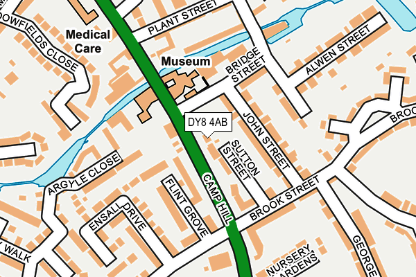 DY8 4AB map - OS OpenMap – Local (Ordnance Survey)