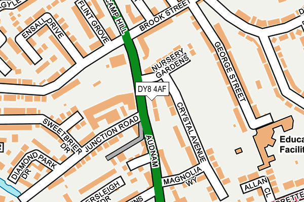 DY8 4AF map - OS OpenMap – Local (Ordnance Survey)
