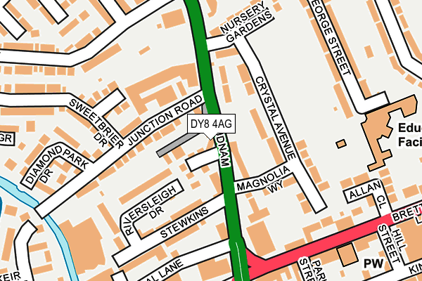 DY8 4AG map - OS OpenMap – Local (Ordnance Survey)