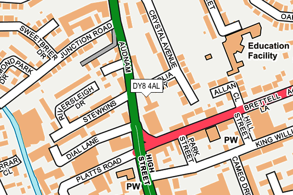 DY8 4AL map - OS OpenMap – Local (Ordnance Survey)