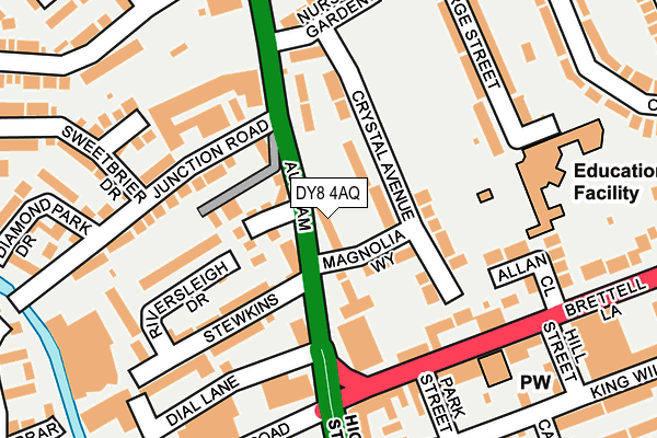 DY8 4AQ map - OS OpenMap – Local (Ordnance Survey)
