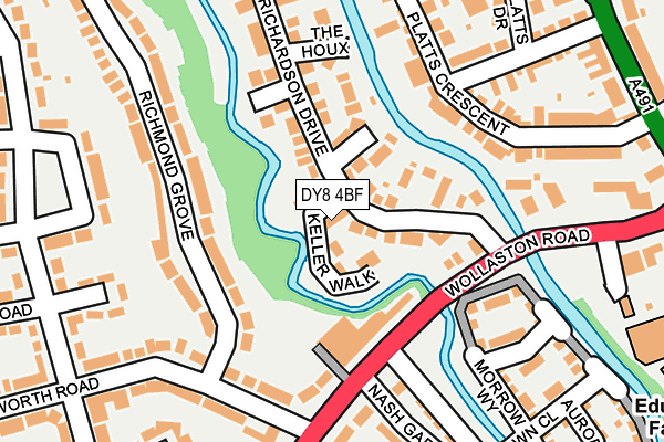 DY8 4BF map - OS OpenMap – Local (Ordnance Survey)