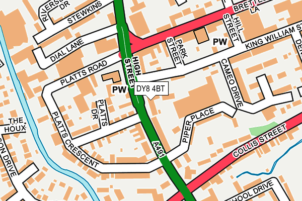 DY8 4BT map - OS OpenMap – Local (Ordnance Survey)