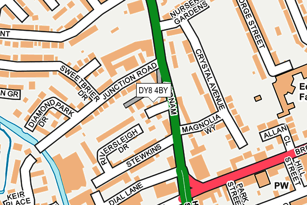 DY8 4BY map - OS OpenMap – Local (Ordnance Survey)