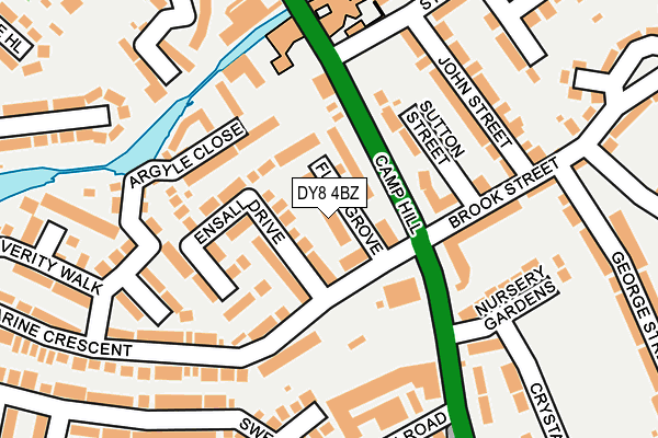 DY8 4BZ map - OS OpenMap – Local (Ordnance Survey)