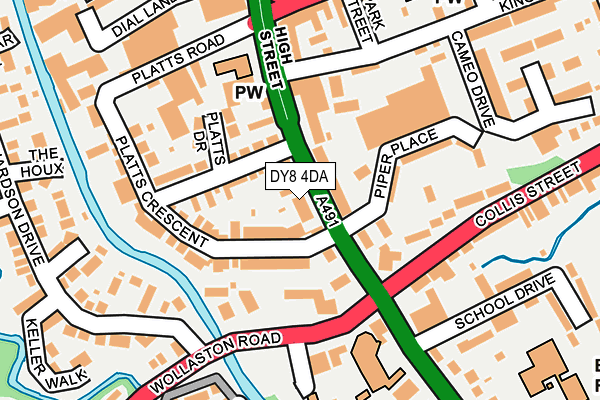DY8 4DA map - OS OpenMap – Local (Ordnance Survey)