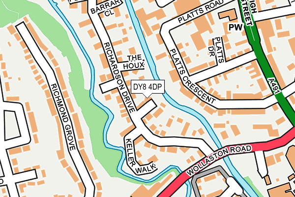 DY8 4DP map - OS OpenMap – Local (Ordnance Survey)