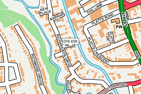 DY8 4DR map - OS OpenMap – Local (Ordnance Survey)
