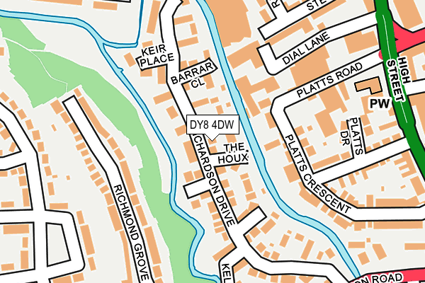DY8 4DW map - OS OpenMap – Local (Ordnance Survey)