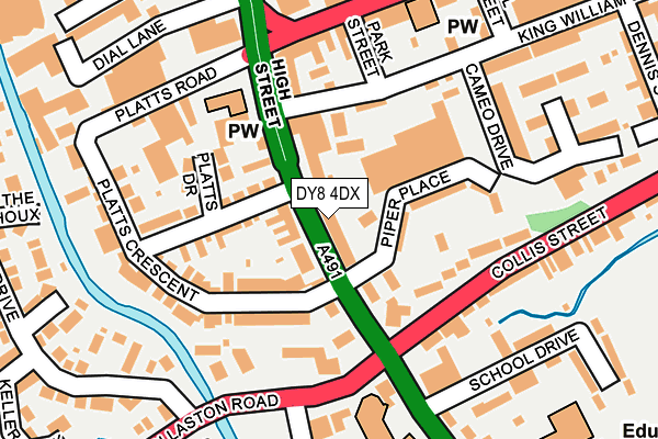 DY8 4DX map - OS OpenMap – Local (Ordnance Survey)