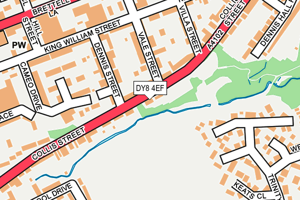 DY8 4EF map - OS OpenMap – Local (Ordnance Survey)