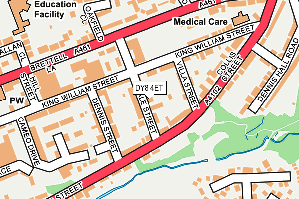 DY8 4ET map - OS OpenMap – Local (Ordnance Survey)