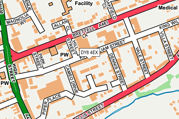 DY8 4EX map - OS OpenMap – Local (Ordnance Survey)