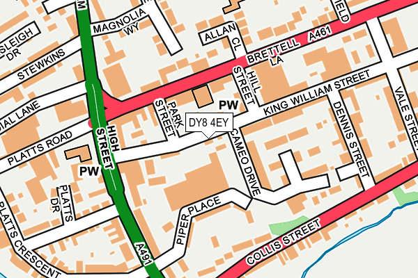 DY8 4EY map - OS OpenMap – Local (Ordnance Survey)