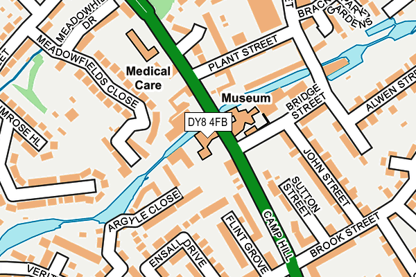 DY8 4FB map - OS OpenMap – Local (Ordnance Survey)