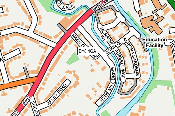 DY8 4GA map - OS OpenMap – Local (Ordnance Survey)