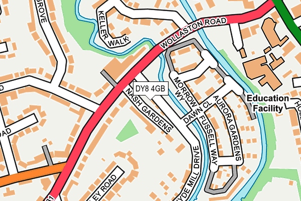 DY8 4GB map - OS OpenMap – Local (Ordnance Survey)