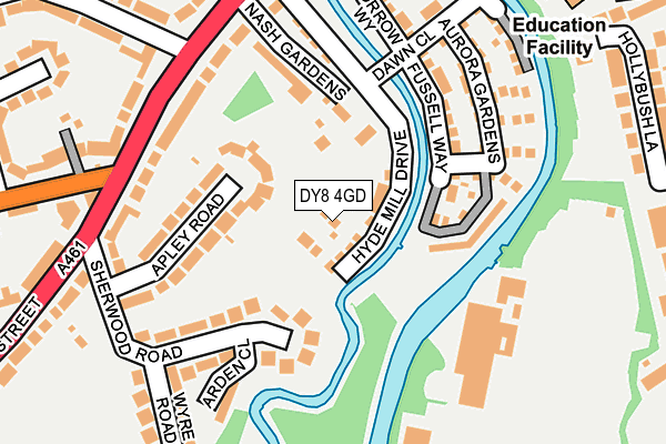 DY8 4GD map - OS OpenMap – Local (Ordnance Survey)
