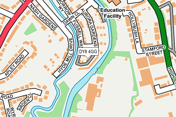 DY8 4GG map - OS OpenMap – Local (Ordnance Survey)