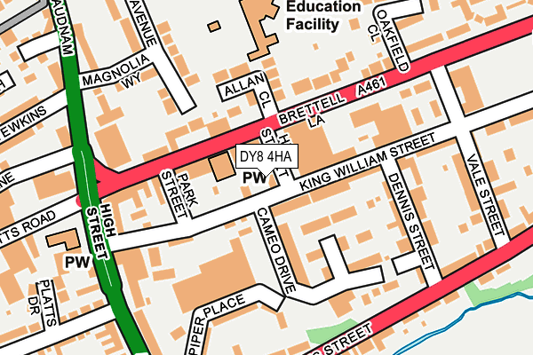 DY8 4HA map - OS OpenMap – Local (Ordnance Survey)