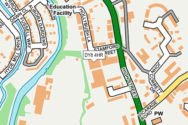 DY8 4HR map - OS OpenMap – Local (Ordnance Survey)