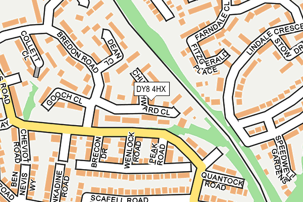 DY8 4HX map - OS OpenMap – Local (Ordnance Survey)