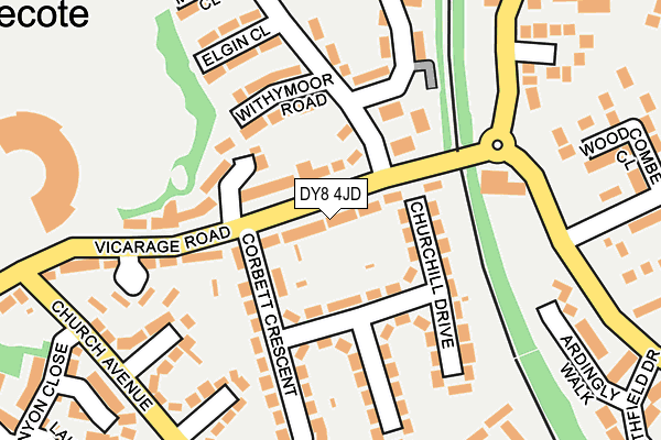 DY8 4JD map - OS OpenMap – Local (Ordnance Survey)