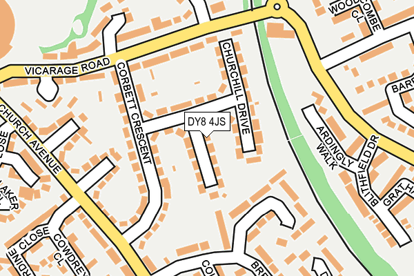 DY8 4JS map - OS OpenMap – Local (Ordnance Survey)