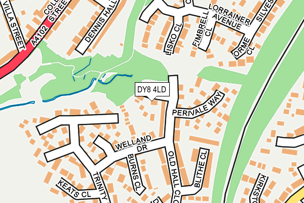 DY8 4LD map - OS OpenMap – Local (Ordnance Survey)