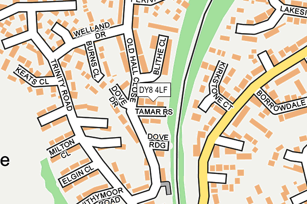 DY8 4LF map - OS OpenMap – Local (Ordnance Survey)