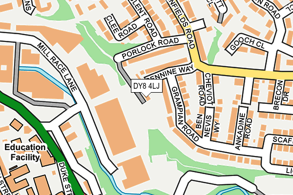 DY8 4LJ map - OS OpenMap – Local (Ordnance Survey)