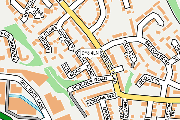 DY8 4LN map - OS OpenMap – Local (Ordnance Survey)