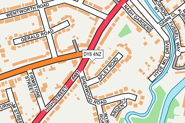 DY8 4NZ map - OS OpenMap – Local (Ordnance Survey)
