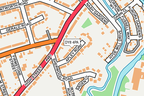 DY8 4PA map - OS OpenMap – Local (Ordnance Survey)