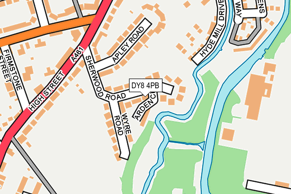 DY8 4PB map - OS OpenMap – Local (Ordnance Survey)