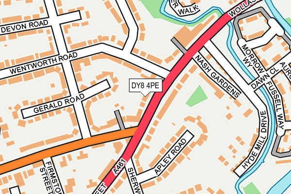 DY8 4PE map - OS OpenMap – Local (Ordnance Survey)