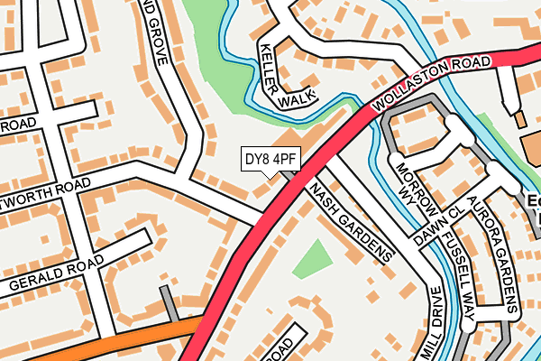 DY8 4PF map - OS OpenMap – Local (Ordnance Survey)