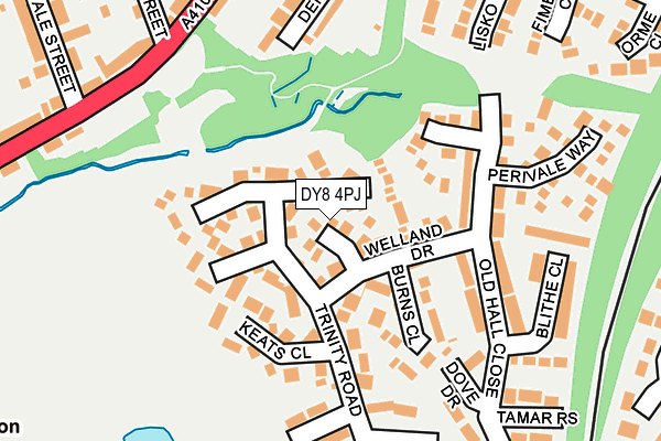 DY8 4PJ map - OS OpenMap – Local (Ordnance Survey)
